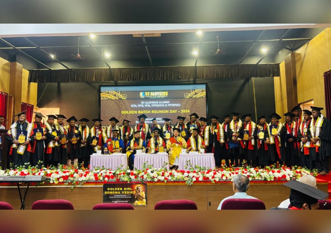 St Aloysius University hosts Golden Reunion of 1974, 1975 and 1976 batches - News Karnataka