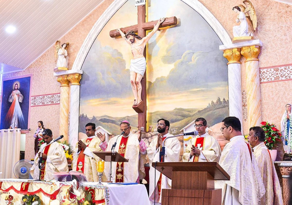 Holy Cross Chapel, Bellare elevated as 125th parish of Mangalore Diocese - News Karnataka