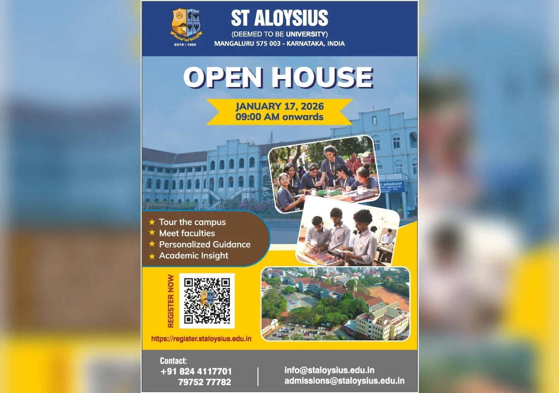 St Aloysius University to host open house for students and parents - News Karnataka
