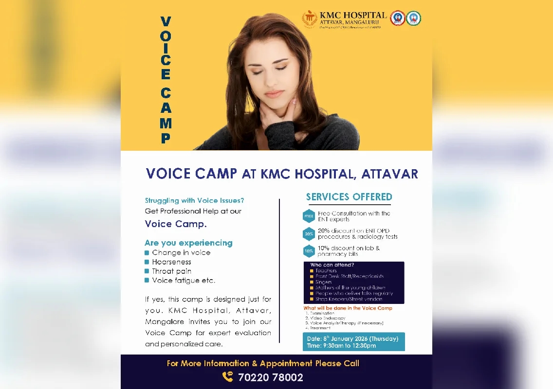 KMC Hospital Attavar to Organize Voice Camp - News Karnataka
