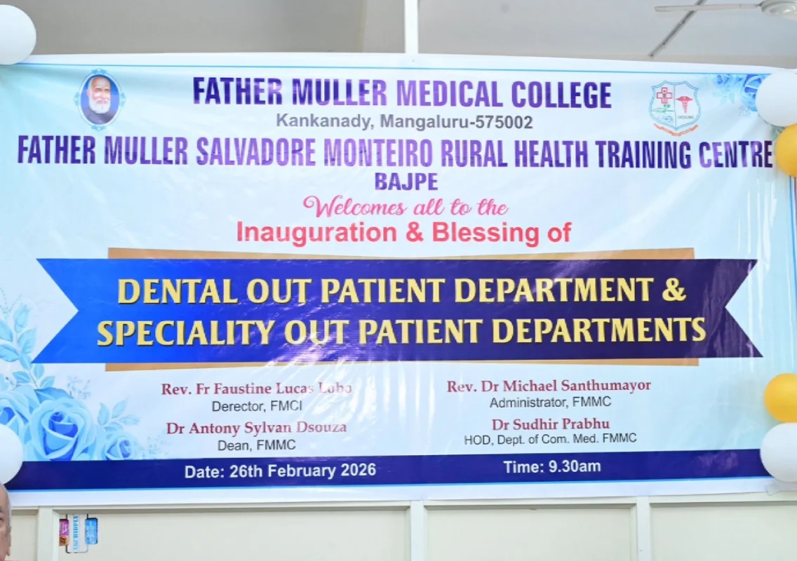 Dental and specialty clinics opened at Father Muller RHTC Bajpe - News Karnataka