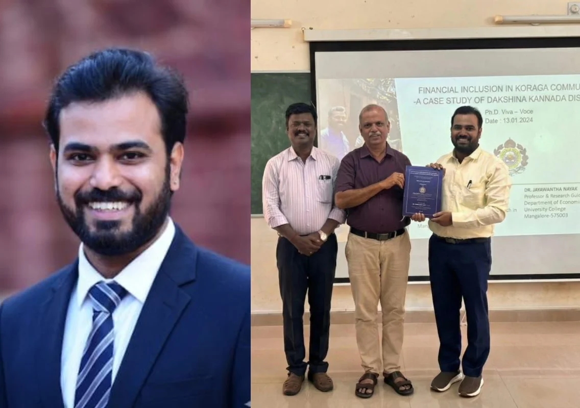 Mangalore University awards PhD to Venkatesha Nayak for economics research - News Karnataka