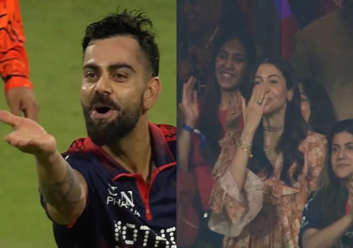 Kohli’s flying kiss to Anushka goes viral - News Karnataka