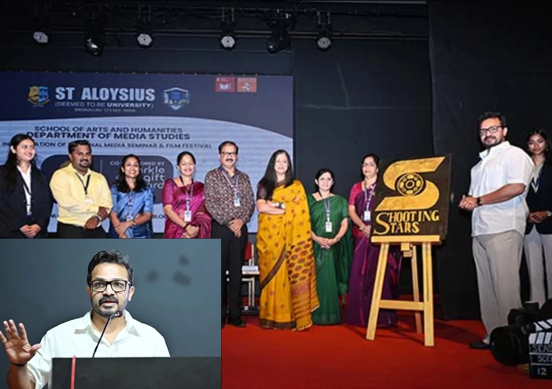 Sandalwood star Vijay Raghavendra inaugurates ‘Shooting Stars 2026’at St Aloysius University - News Karnataka