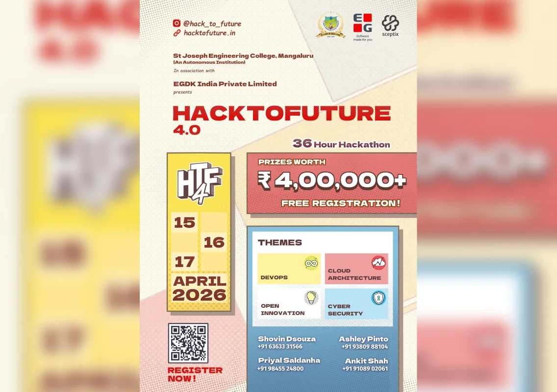 St Joseph Engineering College to host HackToFuture 4.0 hackathon in Mangaluru - News Karnataka