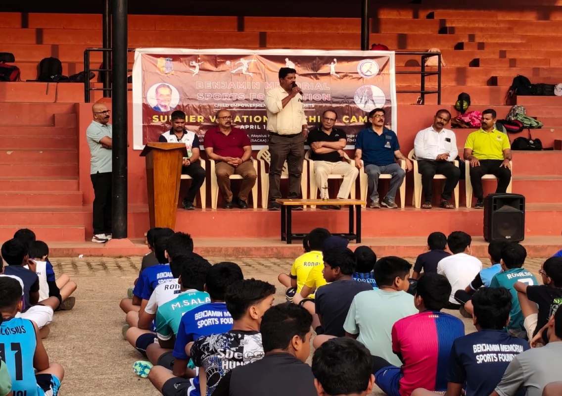 St Aloysius College Alumni Association and BMFS inaugurate summer coaching camp 2026 - News Karnataka