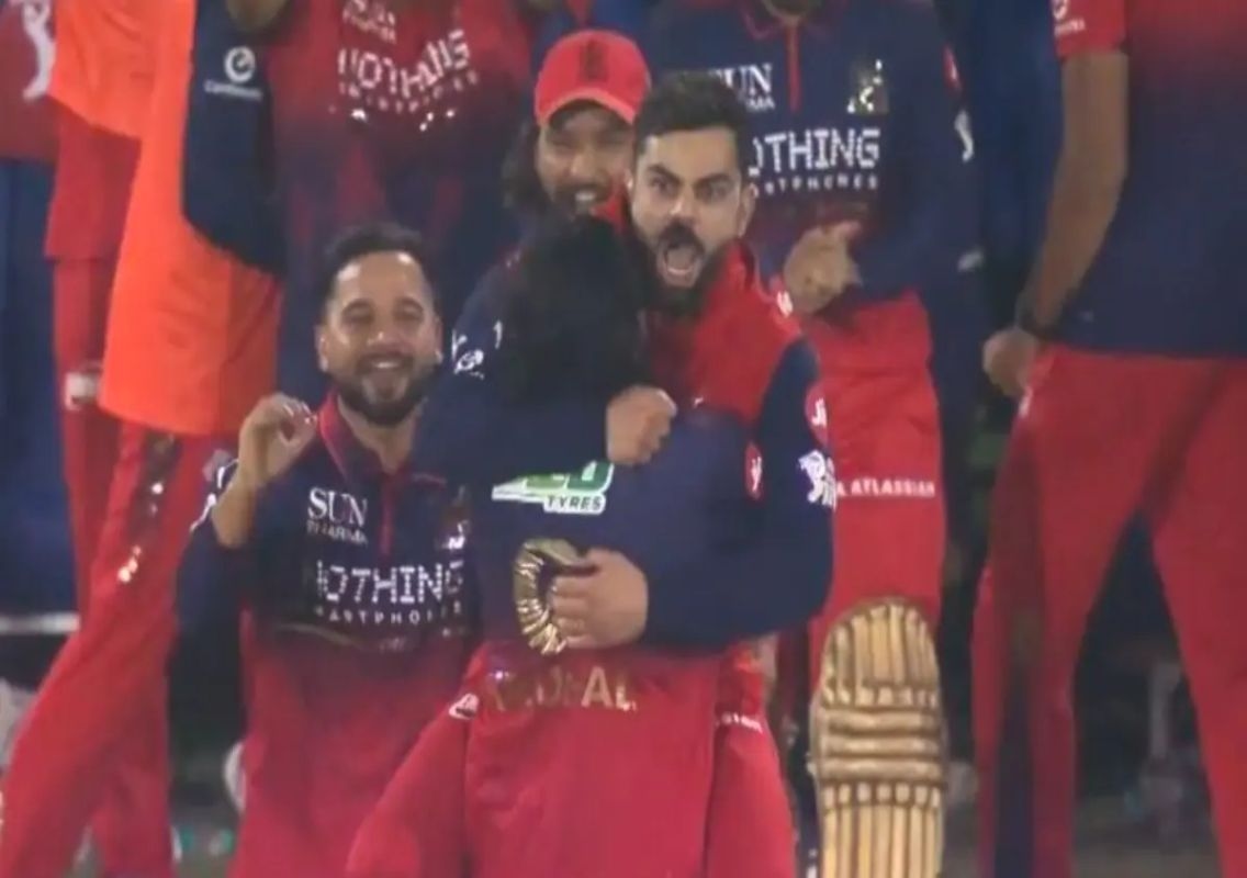 Kohli celebration viral after RCB beat MI in thriller - News Karnataka
