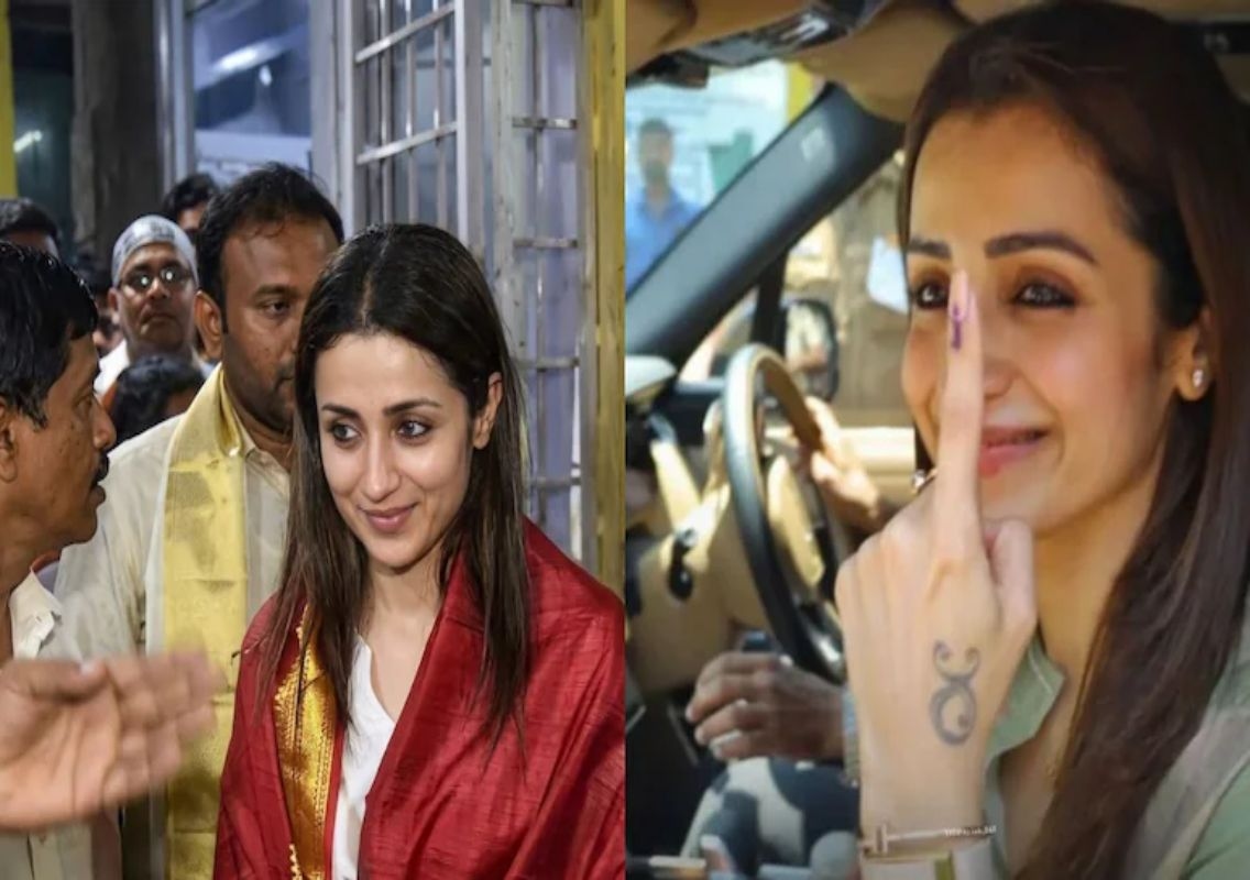 Trisha celebrates birthday with Tirupati visit - News Karnataka