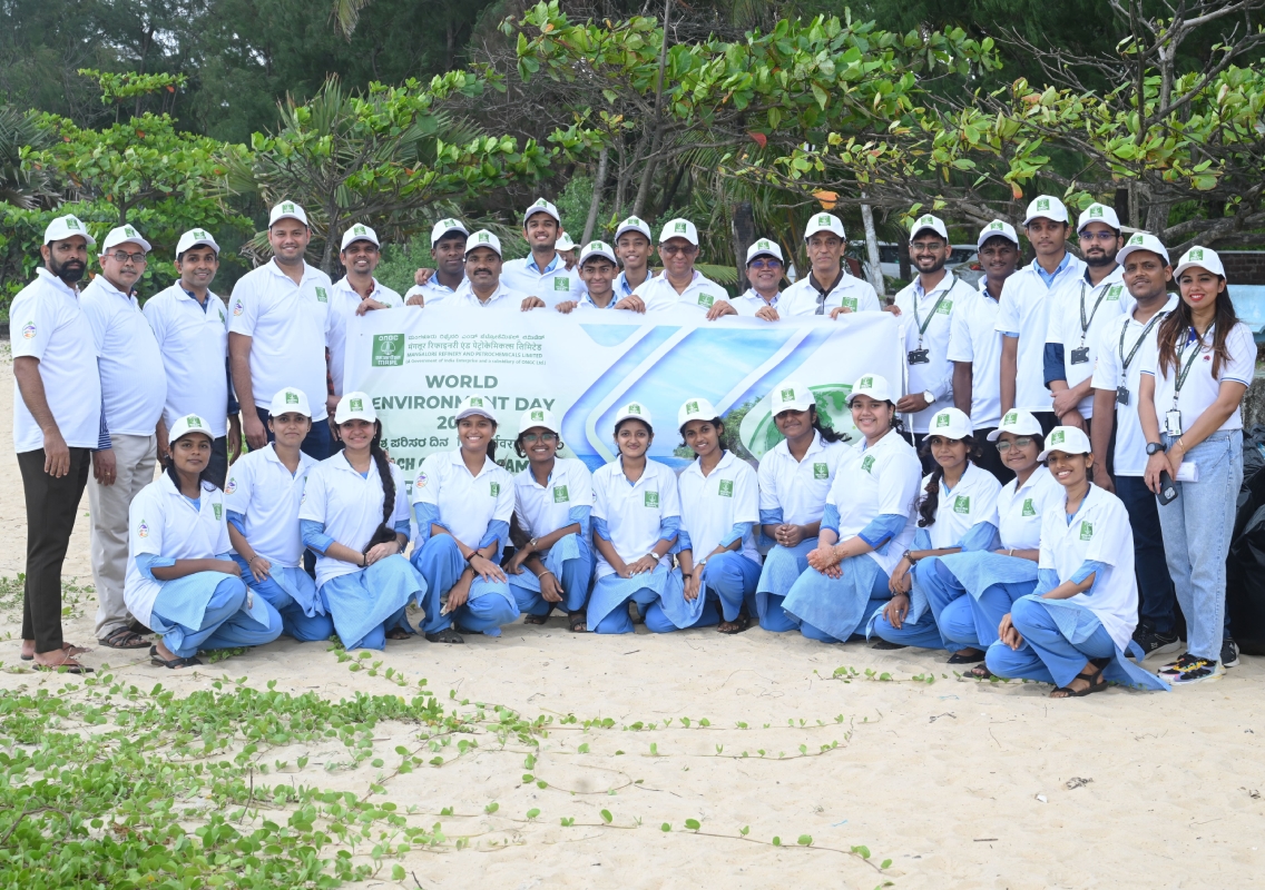 MRPL organises beach cleaning drive ahead of World Environment Day - News Karnataka