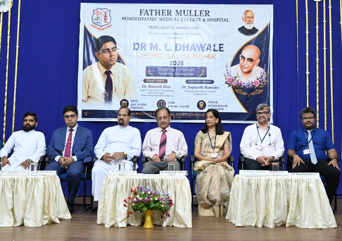 Father Muller Hosts Dr. M. L. Dhawale Memorial Seminar 2026 on Advancing Homoeopathic Research - News Karnataka