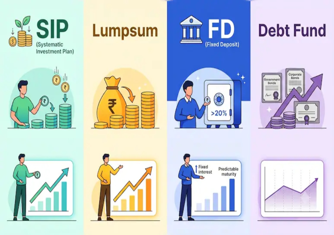 Rs 25 Lakh: SIP, Lumpsum, FD Or Debt Fund? - News Karnataka