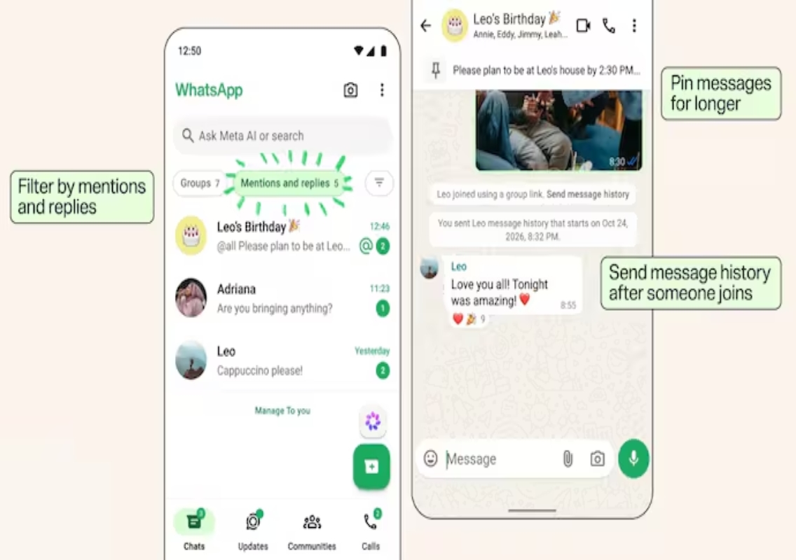 WhatsApp Adds Four New Group Chat Features - News Karnataka