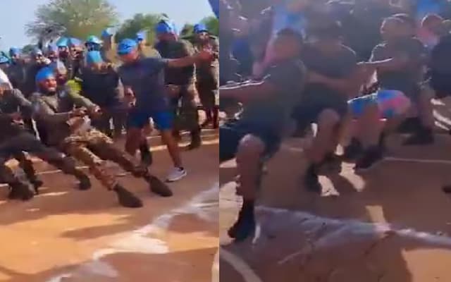 Indian Soldiers Win Tug Of War Against Chinese Troops In Sudan
