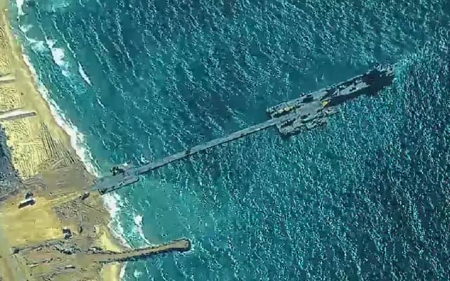 Four US Army Vessels Run Aground Near Gaza Pier