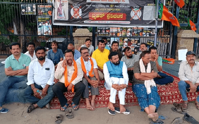 BJP’s Sit-in Protest Continues, Demands CM’s Resignation