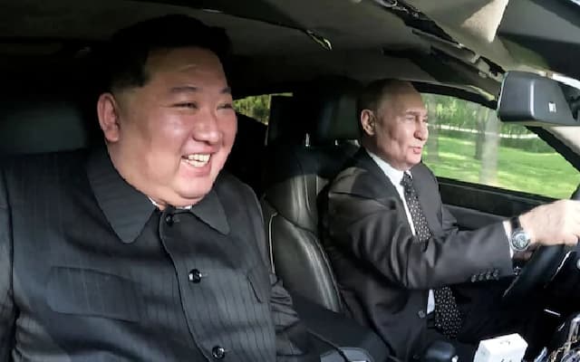 Putin Gifts Kim Jong Un Limousine Made With Imported South Korean Parts