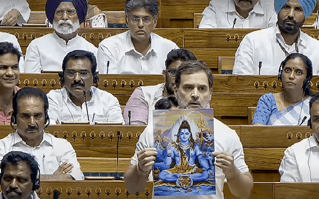 Rahul Gandhi Slams BJP, Modi Clashes Over Communal Lines in Parliament