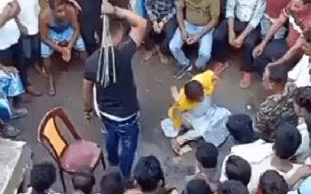 Viral video of couple brutally beaten in West Bengal , TMC Leader Arrested