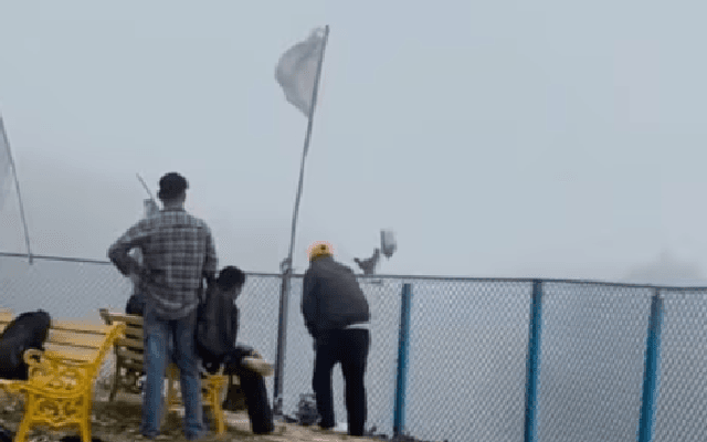 Dehradun temple throws slippers off the hillside in viral video