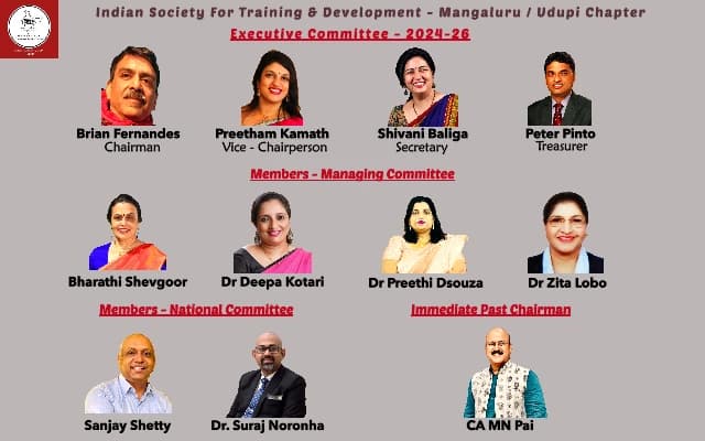 ISTD Mangalore/Udupi Chapter: New Ex-Com led by Brian Fernandes installed