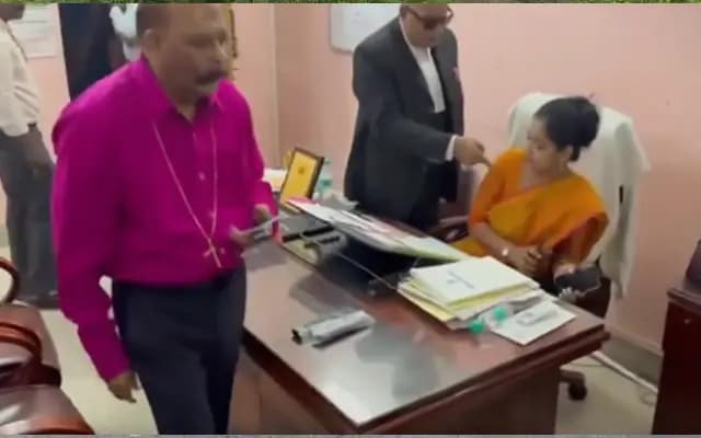 Principal Removed Amidst Exam Paper Leak Scandal; Watch Viral Video