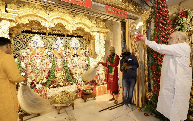 Amit Shah, Bhupendra Patel Offer Prayers To Lord Jagannath In Ahmedabad