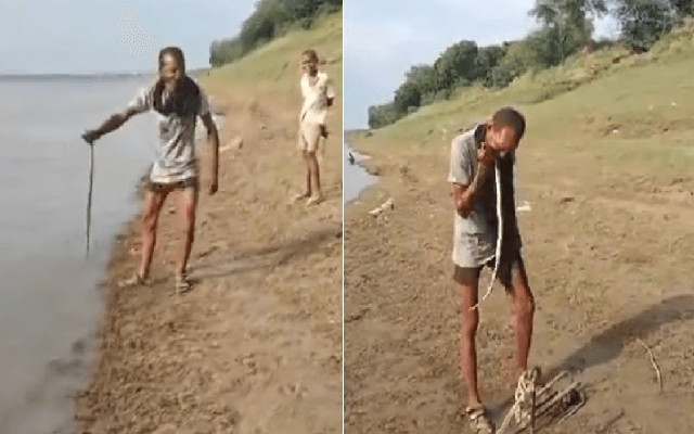 Notorious Dacoit Ganga Prasad Caught Eating Live Snake in Fatehpur