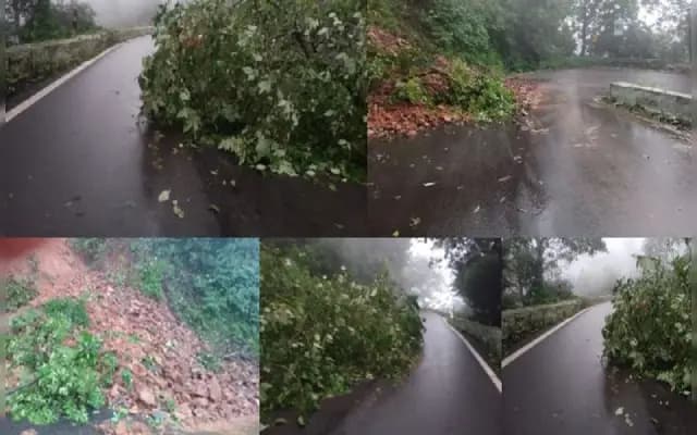 Heavy Rain Triggers Hill Collapses in Agumbe Ghat and Gokarna, Karnataka