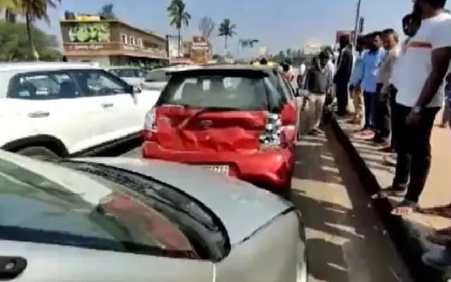 Bengaluru Traffic Police Alert Citizens of Chain Accident on NICE Road