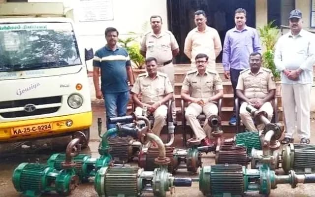 Accused Arrested for Theft of Pump Sets in Nayanagar