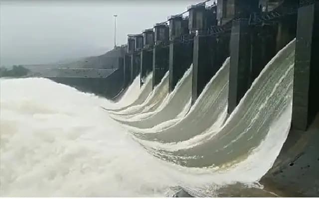 Heavy Rainfall Causes Concerns of Overflow at Varahi Dam