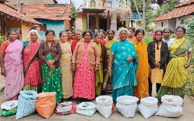 Villagers Protest Against Distribution of Substandard Millet in Nagamangala