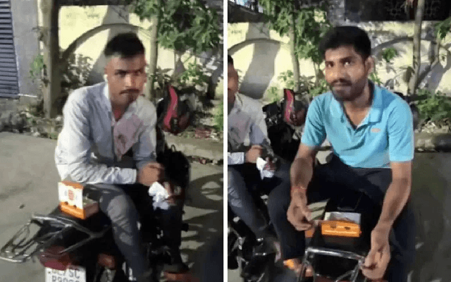 Delivery boy eats customer’s food after online order and video goes viral