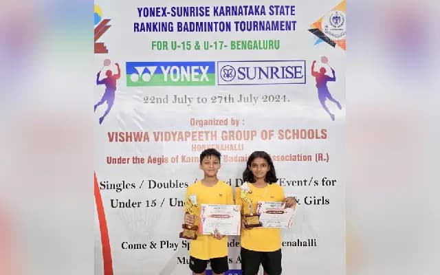 Mangaluru Duo Wins Consecutive Bronze Medals at Yonex Sunrise Karnataka Tournament