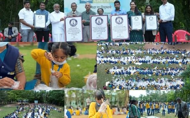 Purna Chetana Public School Students Set Multiple World Records