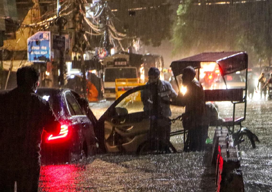 Tragic Deaths and Widespread Disruptions in Delhi Due to Heavy Rainfall