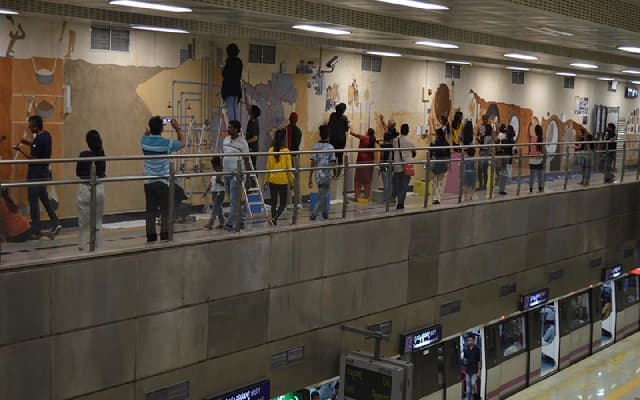 Art in Transit Transforms Bengaluru Metro Stations into Creative Hubs