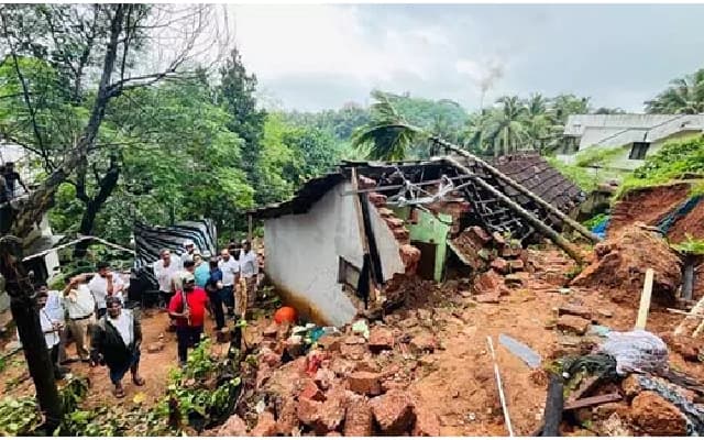 House Collapse in Ullal Injures Father and Daughter Despite Prior Warnings