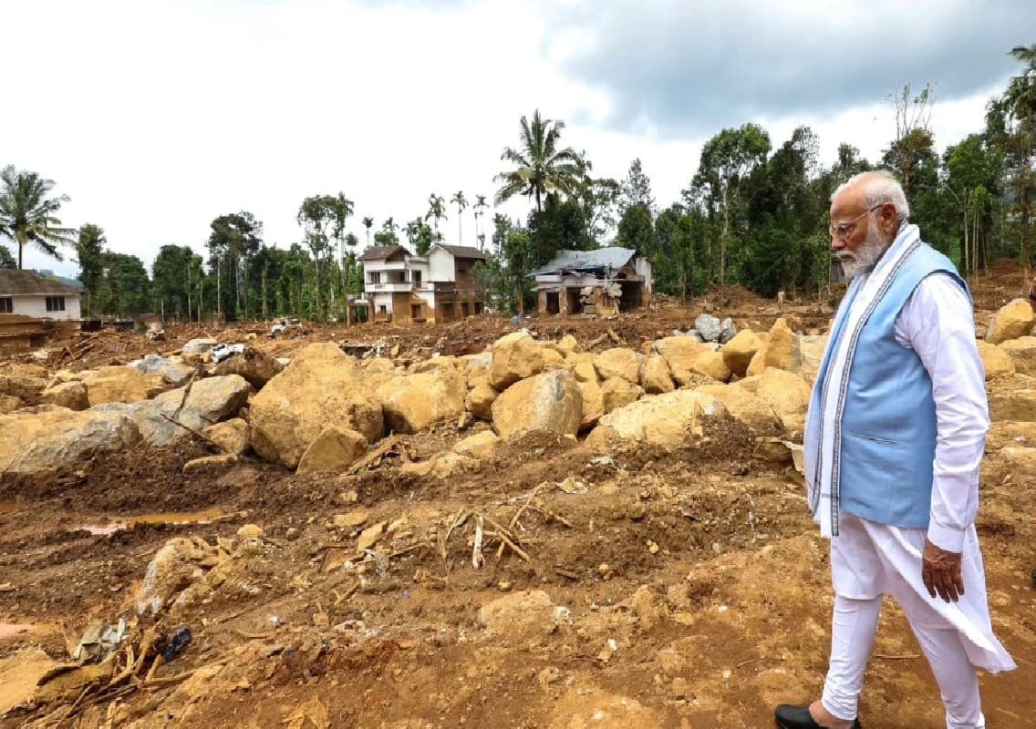 PM Modi Calls Wayanad Landslide Disaster “Not Normal” After On-Site Visit