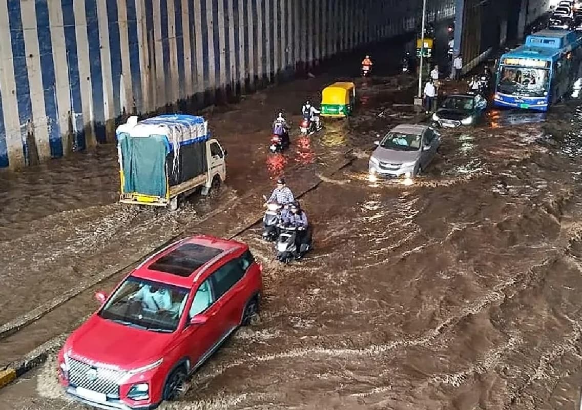 Severe Waterlogging Hits Major Roads Again in Bengaluru