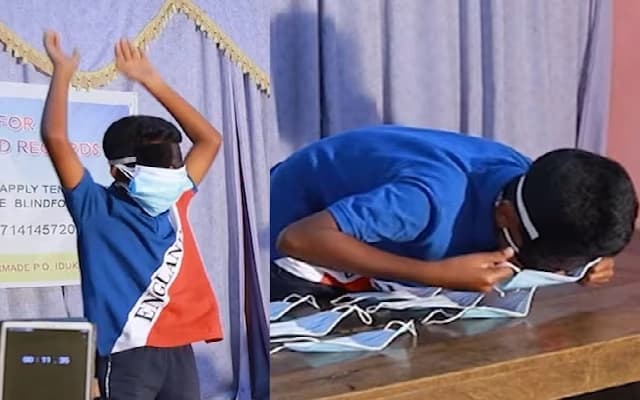 Indian Teen Sets World Record in Fastest Mask Application, Netizens Unimpressed