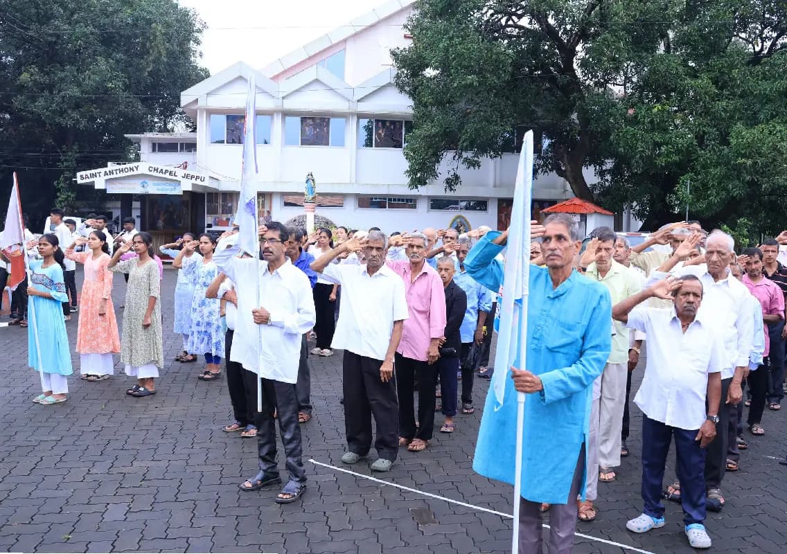St Anthony Ashram Residents Celebrate 78th Independence Day