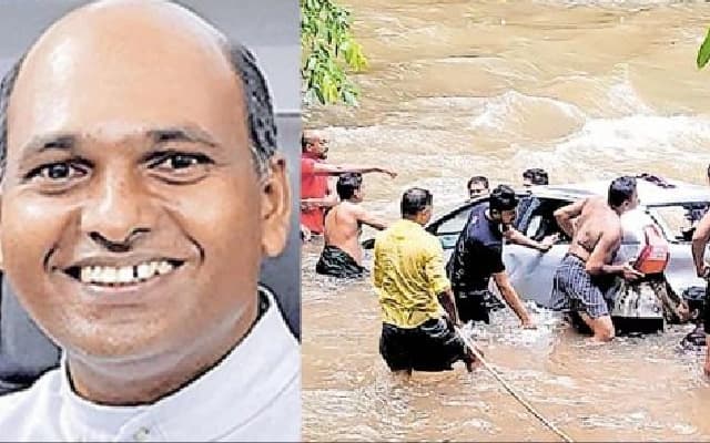 Kerala Priest Rescued After Car Swept Away by Floodwaters