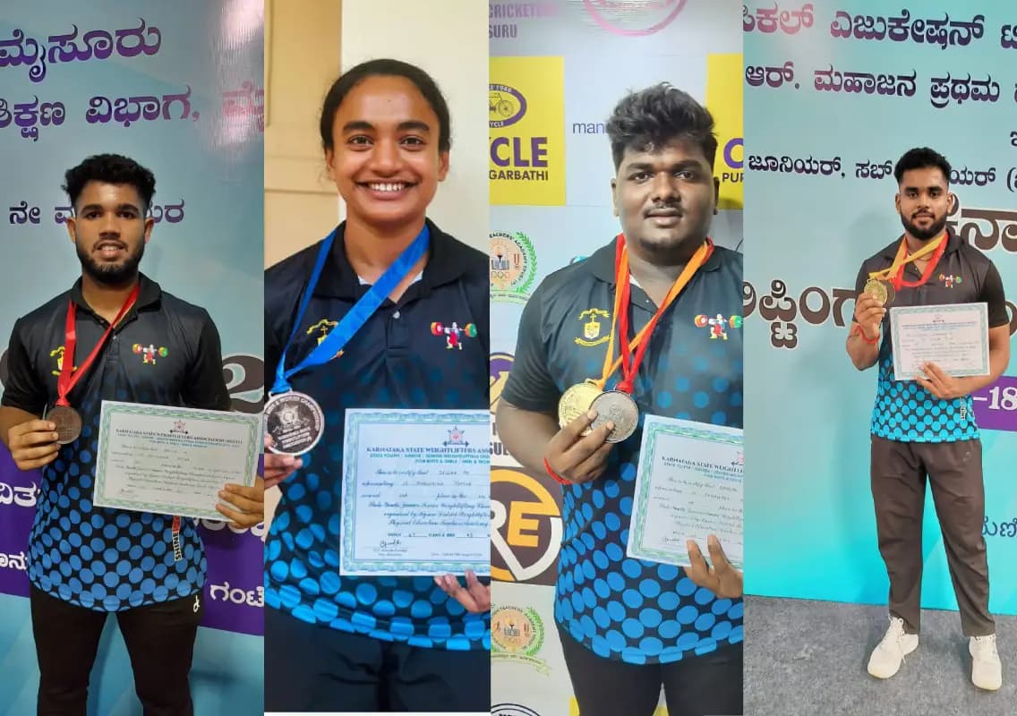 St Philomena College Weightlifters Shine at State Level, Advance to Nationals
