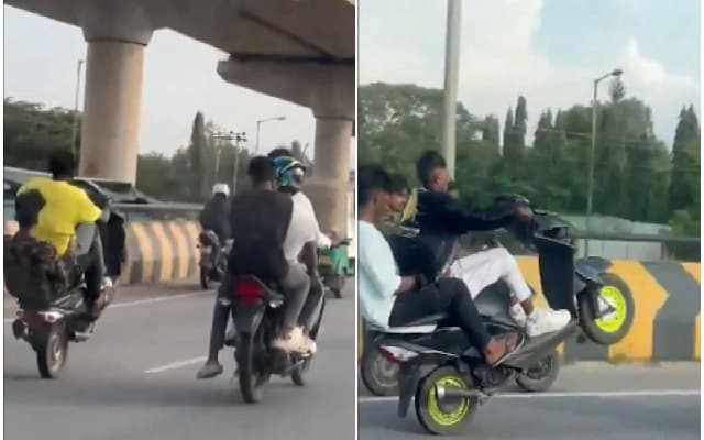 Bengaluru Rural Police Act After Viral Video of Mob Throwing Scooters