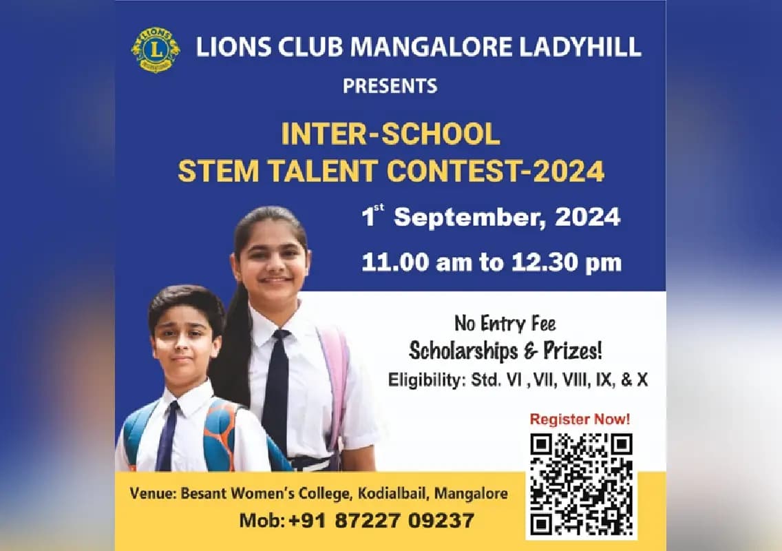 Lions Club to Conduct STEM Talent Contest on Sep 1st