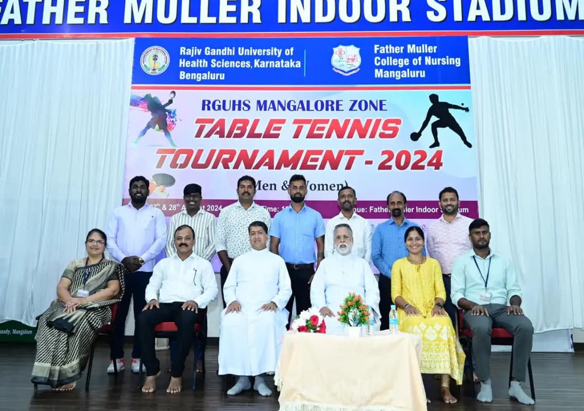 FMC Hosts Inaugural RGUHS Mangalore Zone Table Tennis Tournament 2024