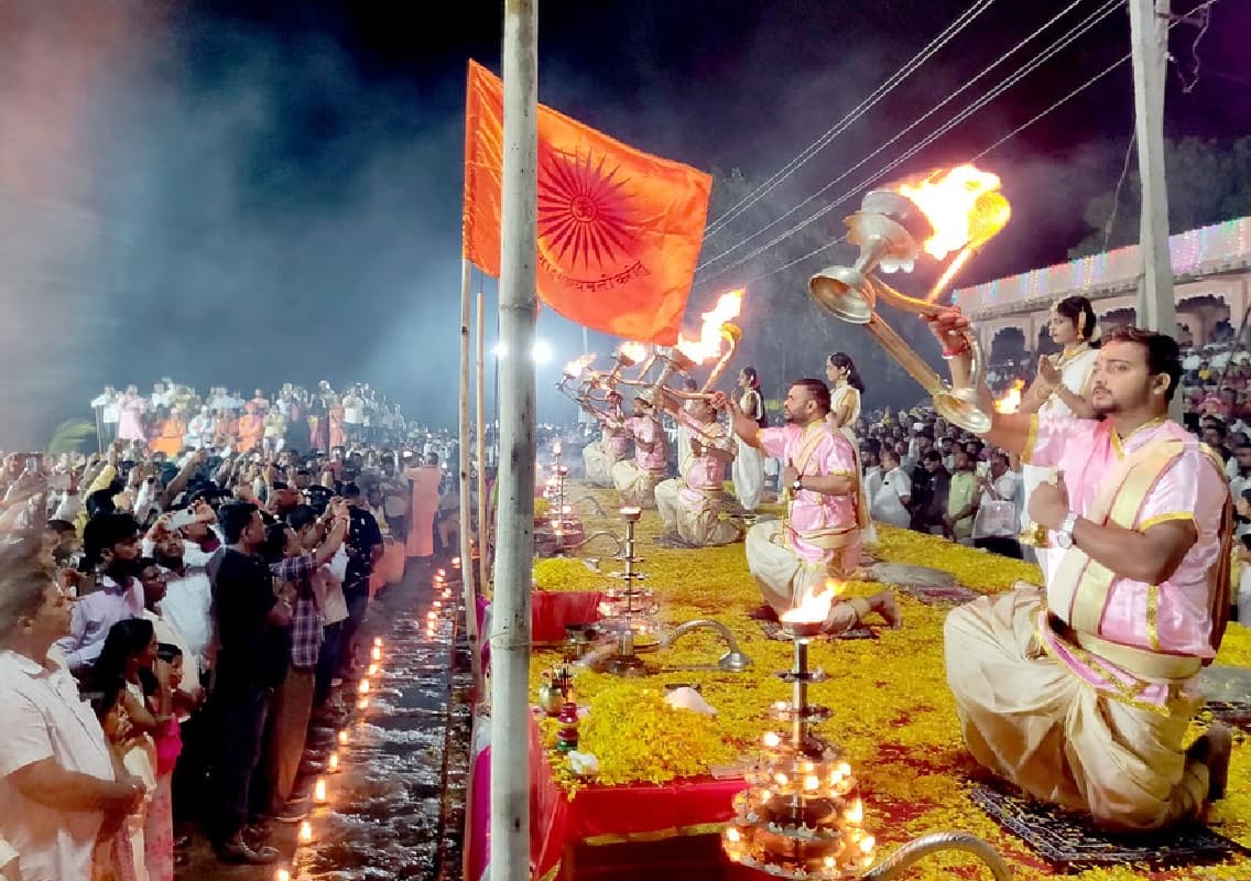 Krishnarati Celebrations Held in Jamkhandi, Inspired by Gangarati of Varanasi