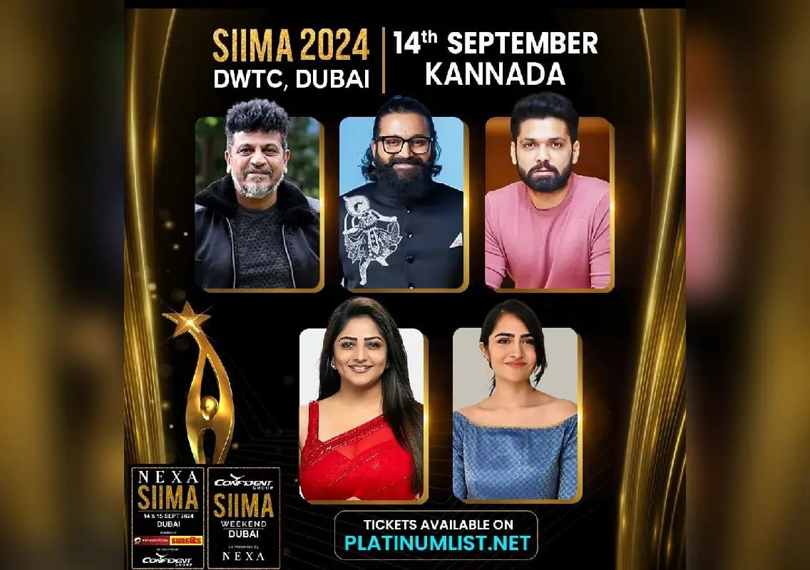 SIIMA 2024 Returns to Dubai with Sandalwood Stars: Get Ready for a Night of Glitz and Glamour