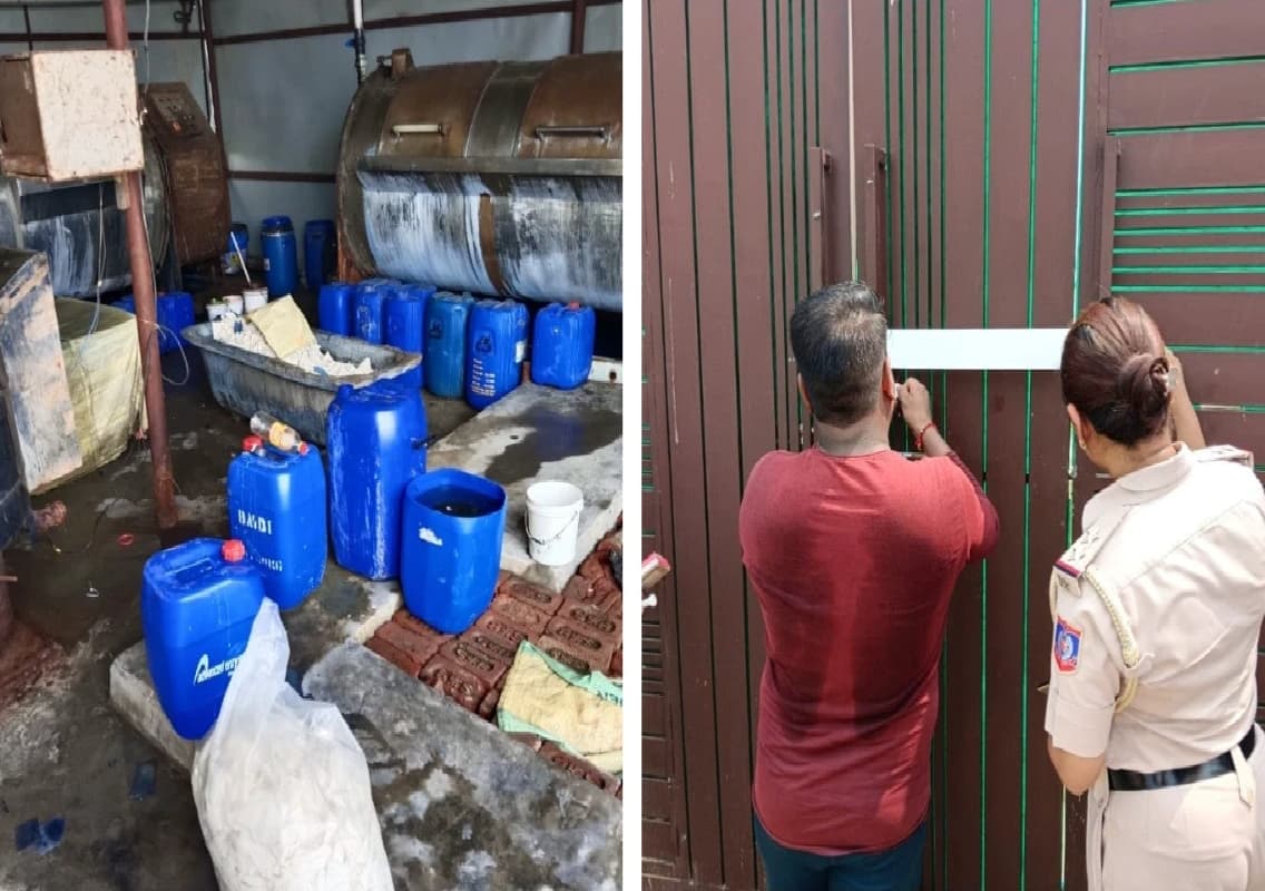 MCD Seals Four Illegal Jeans Dyeing Factories in Najafgarh for Pollution Violations